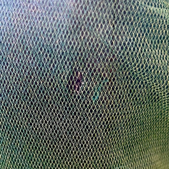 Vintage GUNNE SAX Jessica McClintock Y2K Vibrant Blue and Green Tulle Prom 7/8 - Picture 10 of 12